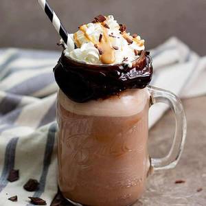 Chocolate ice cream shake