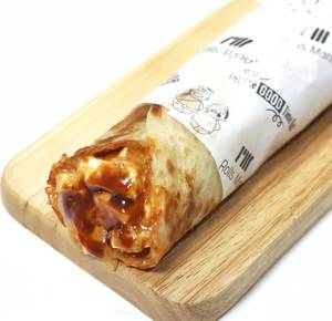 Cheesy Barbeque Paneer Roll with Egg