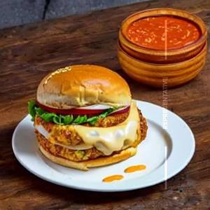 Cheesy Chicken Burger