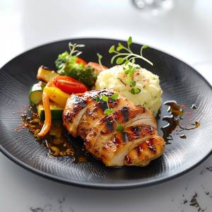 Grilled Chicken in Lemon Pepper Sauce