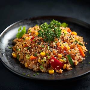 Thai Style Fried Rice (Veg) - Khao Pad