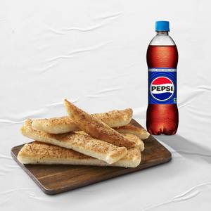 Garlic Breadstix with Pepsi