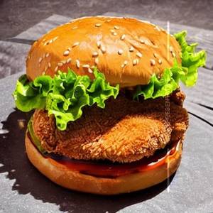 Extreme Double Fried Chicken Burger 