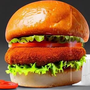 Peri Peri Fried Chicken Burger 