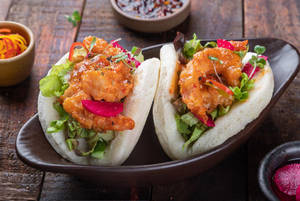 Yuzu Rock Shrimp Bao