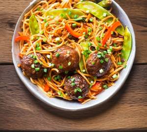 Veg noodles+veg-65+thumps up 