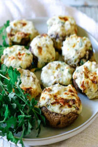 Stuffed Cheesy Mushroom