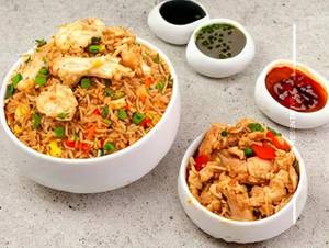 Chicken Triple Fried Rice 