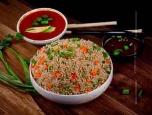 Veg triple fried rice                                                                                                            