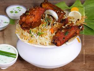 Chicken Wings Fry Biryani 3 Pcs