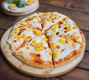 10" Sweet Corn Cheese Pizza, Six Slices
