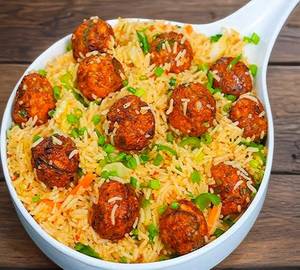 VEG MANCHURIAN FRIED RICE+VEG-65+THUMPS UP 