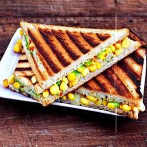 Veg.Corn Cheese Grilled Sandwich