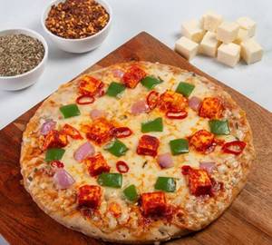8" Peri-Peri Paneer Pizza.