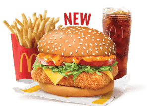 McSpicy Deluxe Paneer Burger Combo