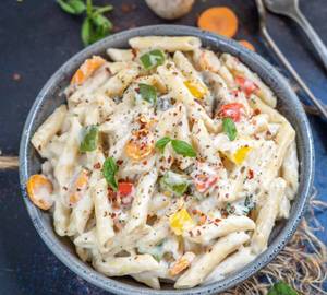 Classic white penne pasta