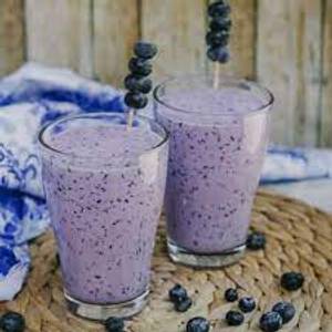 Banana Blue Berry Lassi
