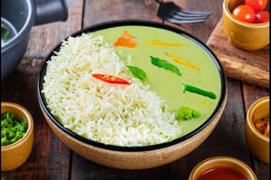 Thai Curry Veg With Steamed Rice (Serves 1)