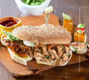 Grilled Barbeque chicken  Sandwich