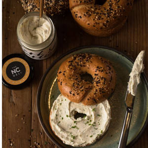 Bagel and cream cheese