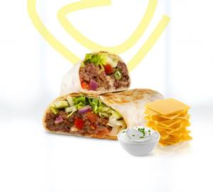 Chicken cheese shawarma