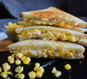 Corn masala sandwich