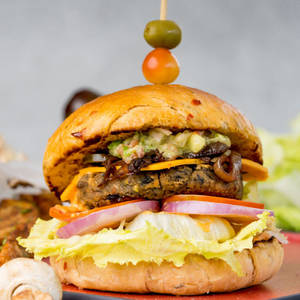 Truffle Oyster Mushroom Burger