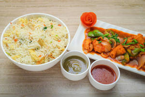Chilli Chicken + Chicken Fried Rice