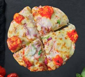 Paneer chilli cheese loaded pizza