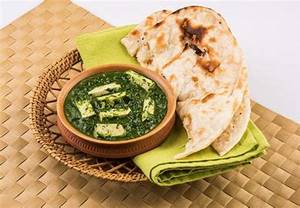 Butter Naan With Palak Paneer [meal For 1]