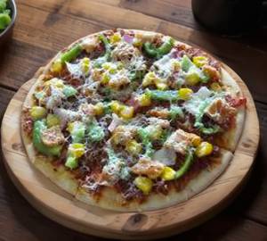 Mushroom Corn Capsicum Pizza 