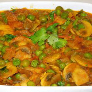 Matar Mushroom Masala