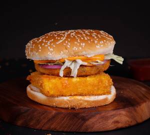 Special jumbo veg burger [paneer&veg patty]