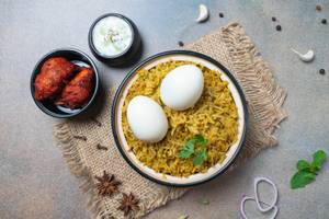 Egg Donne Biryani + Kebab (2 pcs)
