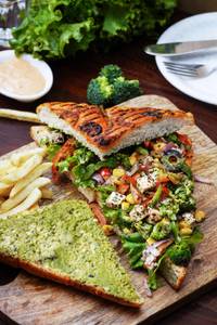 ITALIAN FOCCACIA VEGGIES SANDWICH
