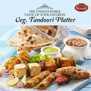Veg Tandoori Platter With Naan & Dal