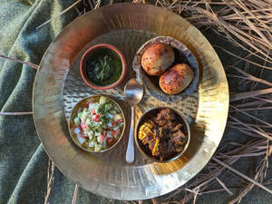 Ahuna Mutton Curry Meal