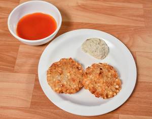 Sabudana Vada + Tomato Chutney