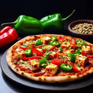 Spicy Peppy Paneer Pizza [9 inches]