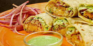 Single Mutton Seekh Roll (with Stuffing)