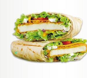 Salsa crispy paneer wrap