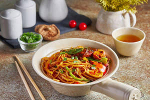 Stir-Fried Udon Noodles Shitake - Mushroom