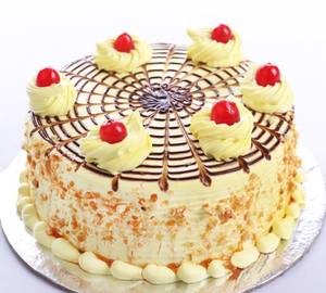 Eggless Butterscotch Cake
