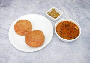 Khasta Kachori(2pcs)with Aloo Subji