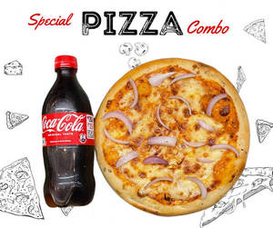 1 Onion Pizza With 250 Ml Cold Drink