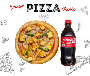 1 Paneer Tikka Pizza With 250 Ml Cold Drink