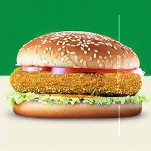 Veg tikki burger