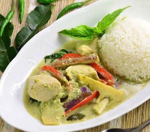 Chicken Thai Green Curry With Rice