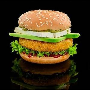 Cheese paneer burger