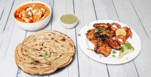 Butter Chicken + Tandoori Chicken With 2 Paratha